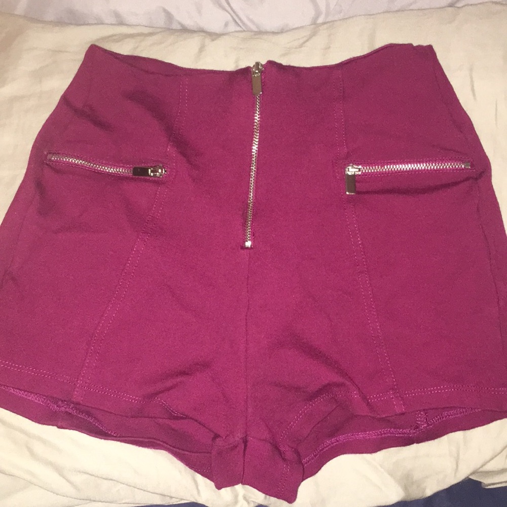 Purple fashion shorts